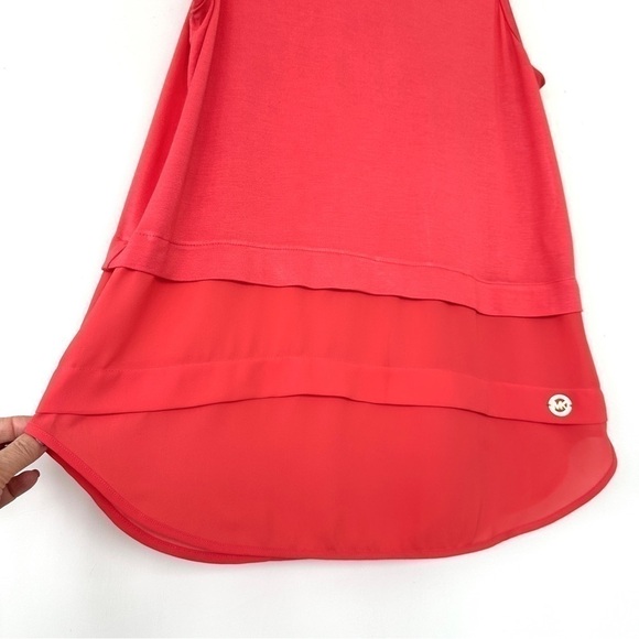 Michael Kors tank top with crew neckline, straight cut & loose fitting - Picture 6 of 12